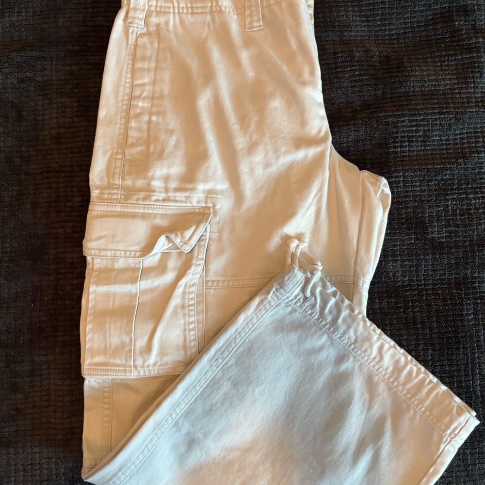 Old Navy Light Tan Wide Leg Pants